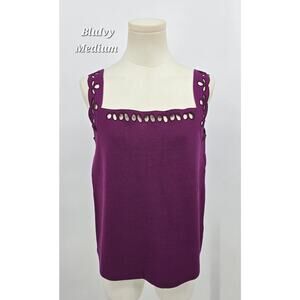 Bluivy Knit Sweetheart Neck Tank – Size M